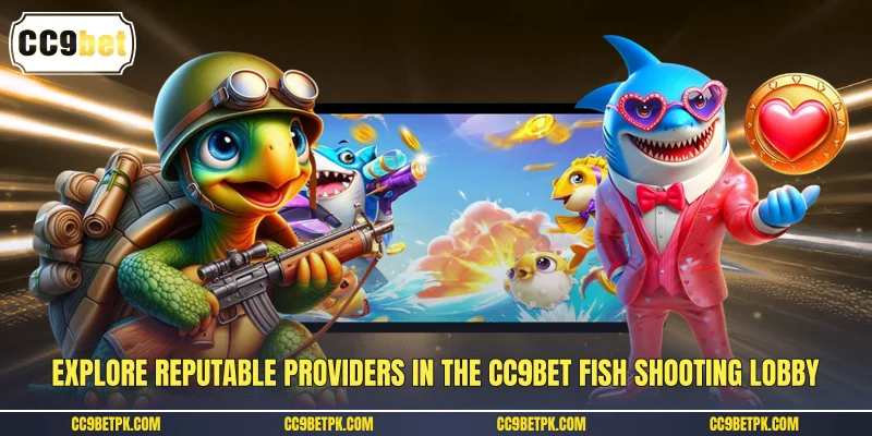 Explore reputable providers in the CC9bet fish shooting lobby