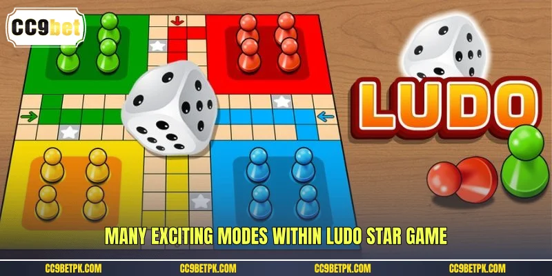 Many exciting modes within ludo star game